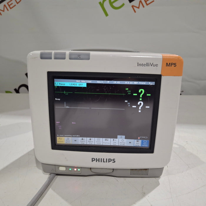 Philips Intellivue MP5 - ECG, Fast SpO2, NIBP Patient Monitor