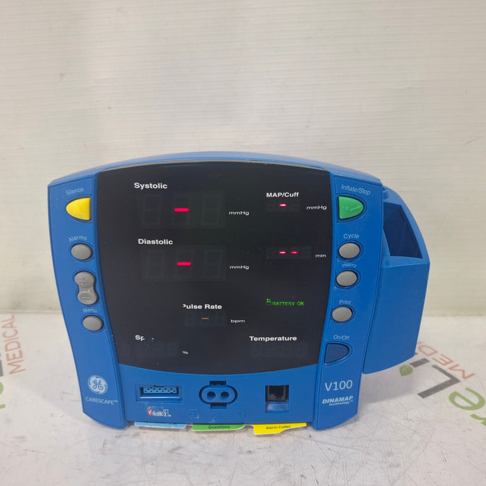 GE Healthcare Dinamap V100 - NIBP, SpO2, Temp Vital Signs Monitor