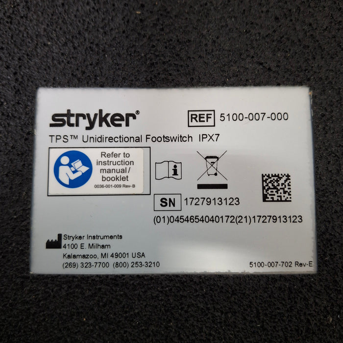 Stryker TPS 5100-7 Footswitch