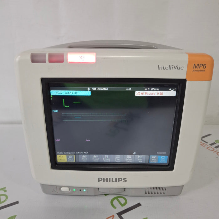 Philips IntelliVue MP5 Anesthesia SpO2, ECG, NIBP, IBP, Temp Patient Monitor