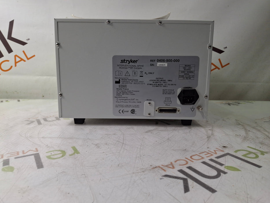 Stryker RF Multigen 0406-900-000 Radiofrequency Generator