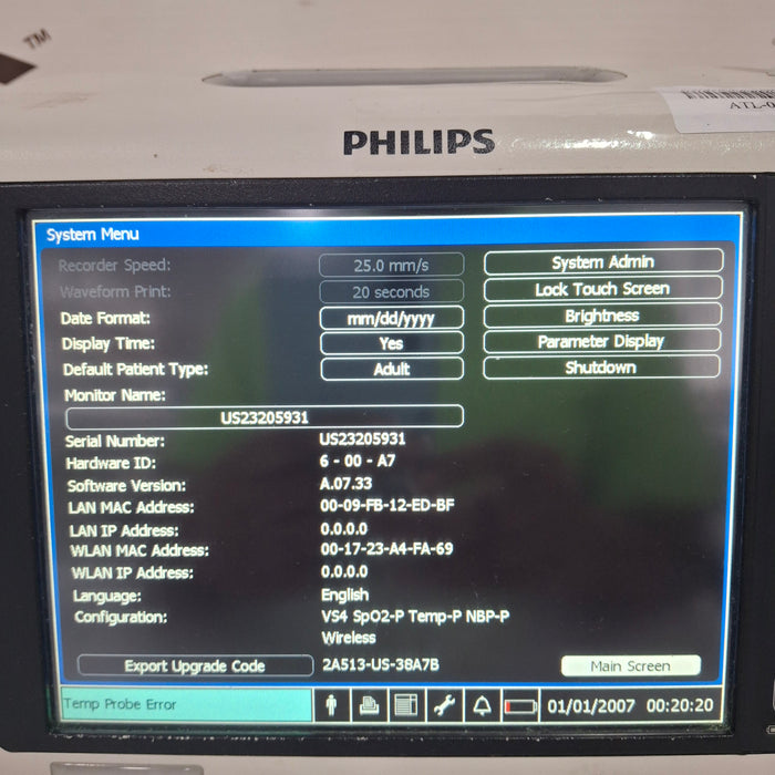 Philips Philips SureSigns VS4 Vital Signs Monitor Patient Monitors reLink Medical