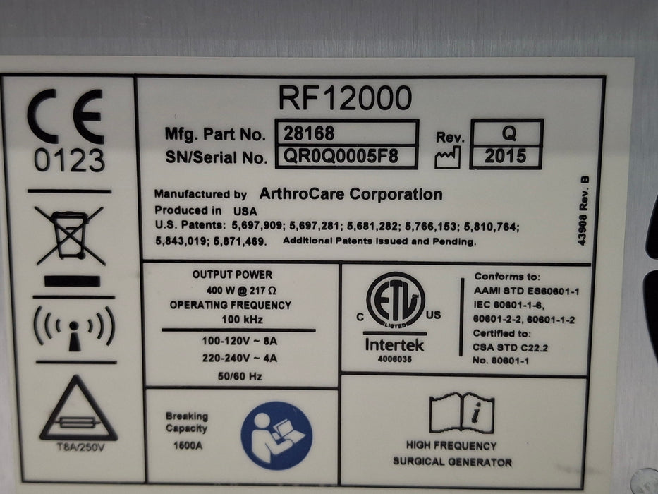 ArthroCare Corporation Quantum 2 Electrosurgical Unit
