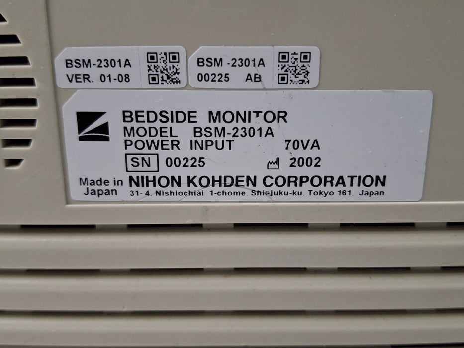 Nihon Kohden BSM-2301A Bedside Monitor