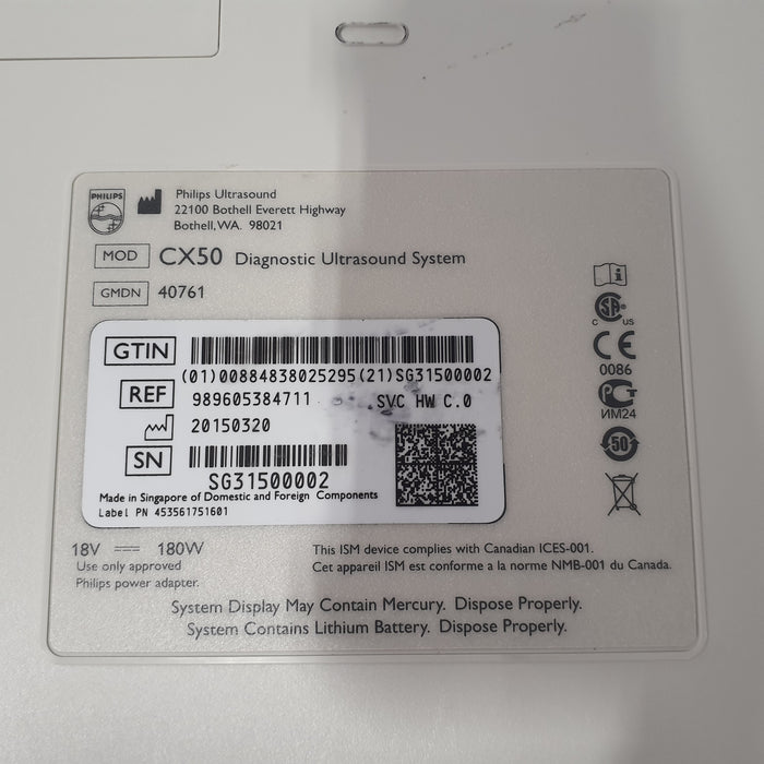 Philips CX50 Ultrasound