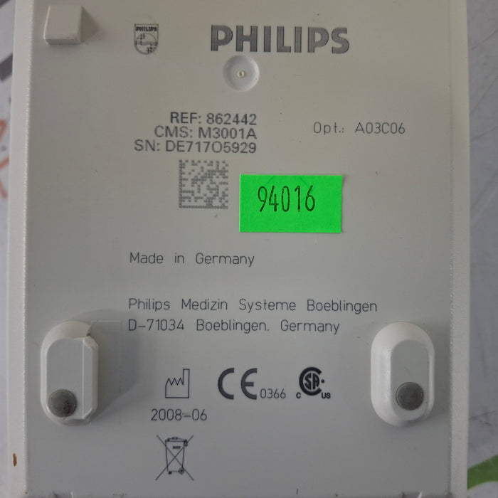 Philips Philips M3001A-A03C06 Masimo SpO2, NIBP, ECG, Temp, IBP MMS Module Patient Monitors reLink Medical