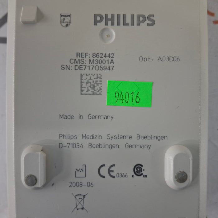 Philips Philips M3001A-A03C06 Masimo SpO2, NIBP, ECG, Temp, IBP MMS Module Patient Monitors reLink Medical