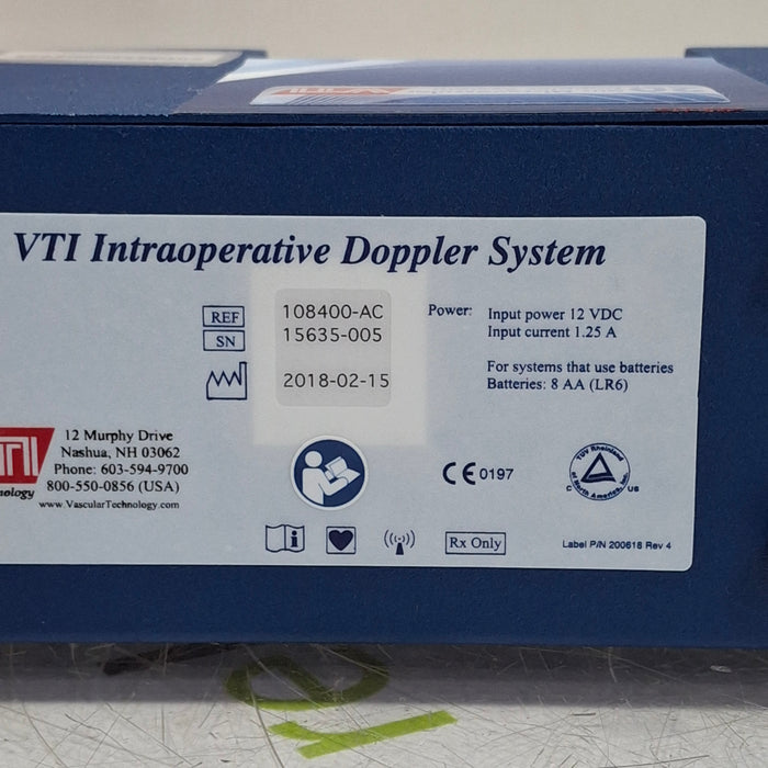 Vascular Technology Inc 108400-AC VTI Intraoperative Doppler System