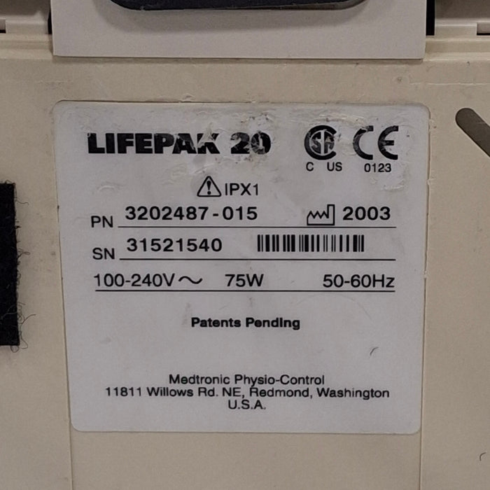 Physio-Control LifePak 20 Defib