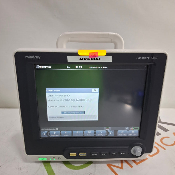 Mindray Passport 12M Patient Monitor