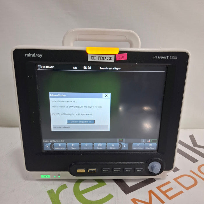 Mindray Passport 12M Patient Monitor