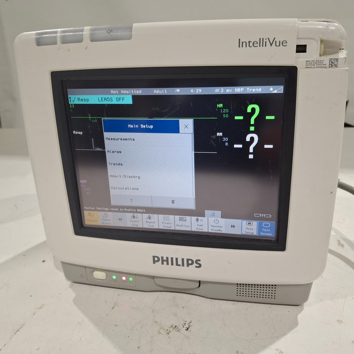 Philips Intellivue MP5 - ECG, Fast SpO2, NIBP Patient Monitor