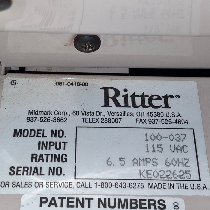 Ritter 100 Exam Table