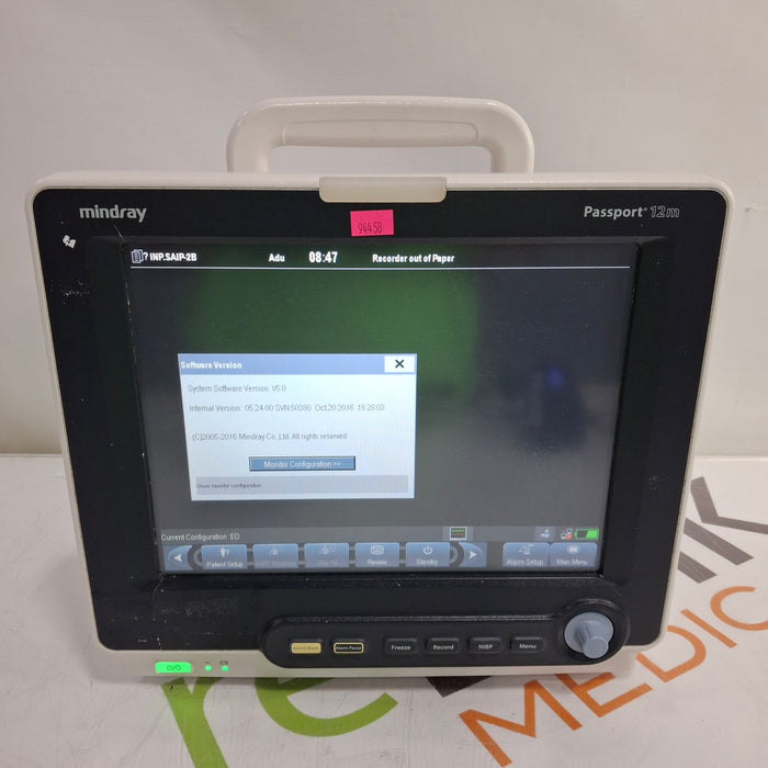 Mindray Passport 12M Patient Monitor