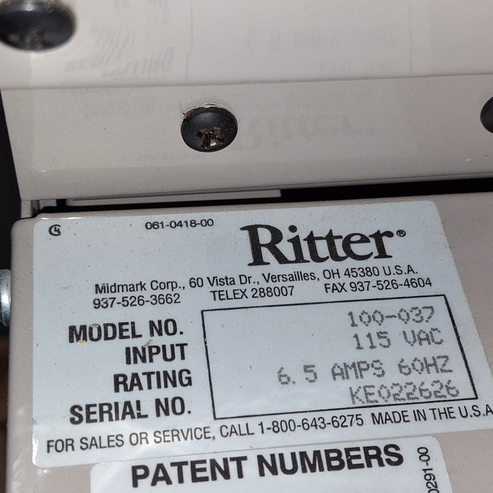 Ritter 100 Exam Table