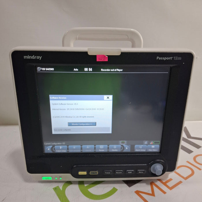 Mindray Passport 12M Patient Monitor