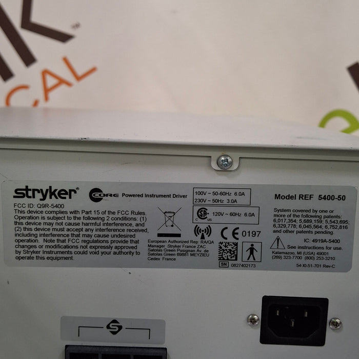 Stryker 5400-050 Core Powered Instrument Driver