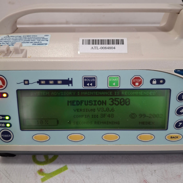 Smiths Medical Medfusion 3500 Syringe Infusion Pump