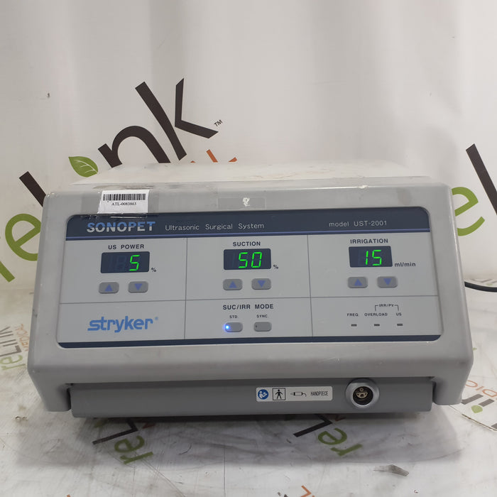 Stryker SonoPet Omni UST-2001 Ultrasonic Surgical System