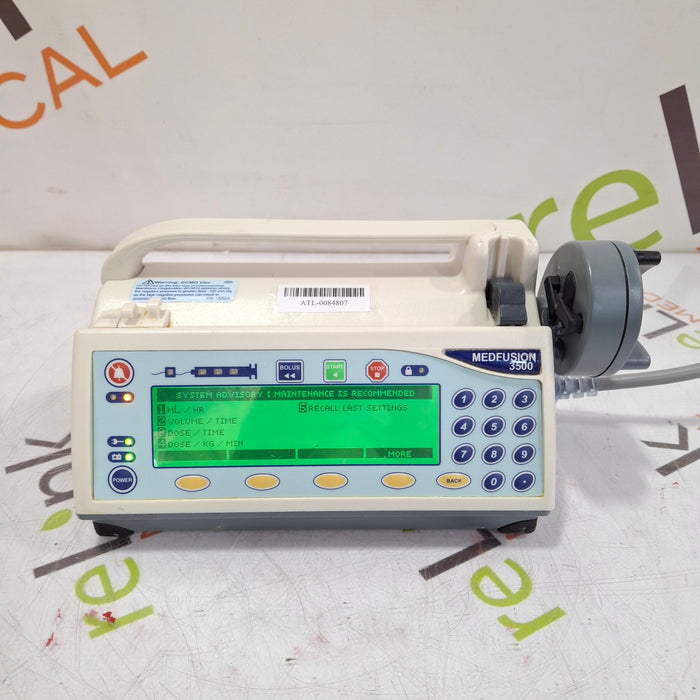 Smiths Medical Medfusion 3500 Syringe Infusion Pump