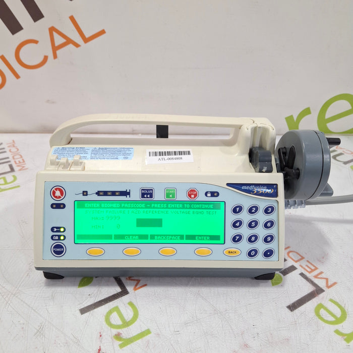 Smiths Medical Medfusion 3500 Syringe Infusion Pump