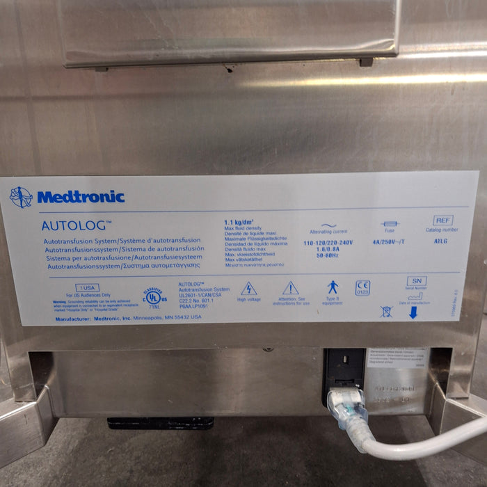 Medtronic AutoLog Autotransfusion System