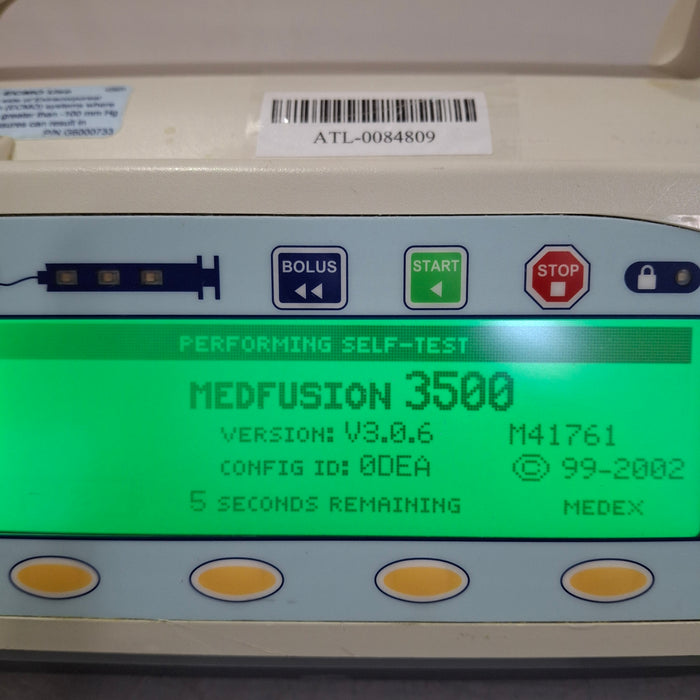 Smiths Medical Medfusion 3500 Syringe Infusion Pump