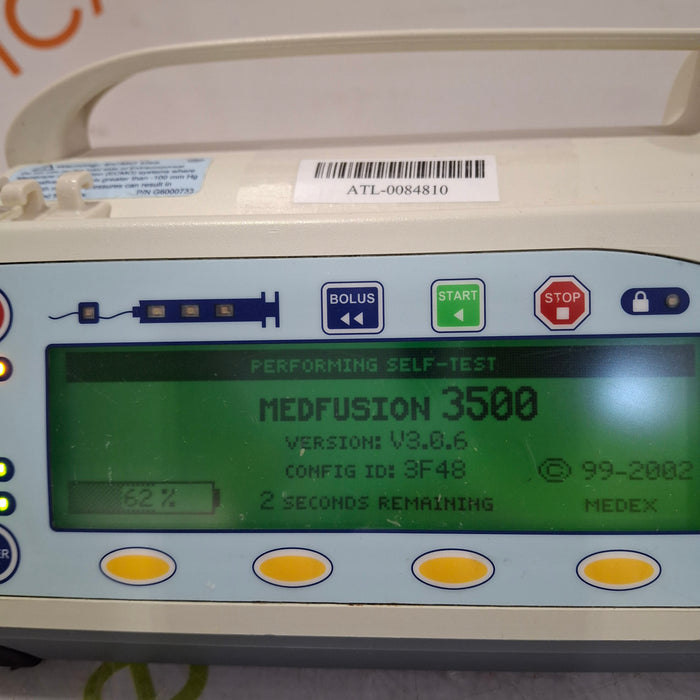 Smiths Medical Medfusion 3500 Syringe Infusion Pump