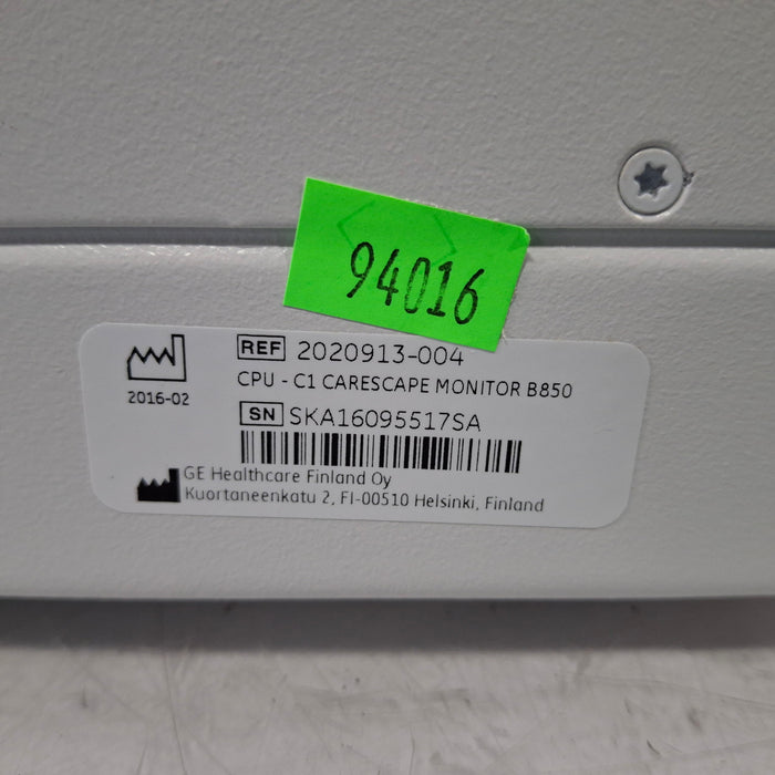 GE Healthcare Carescape B850 CPU Assy