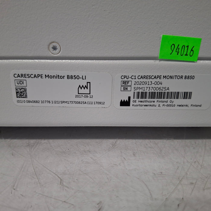 GE Healthcare Carescape B850 CPU Assy