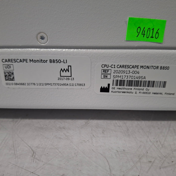 GE Healthcare Carescape B850 CPU Assy