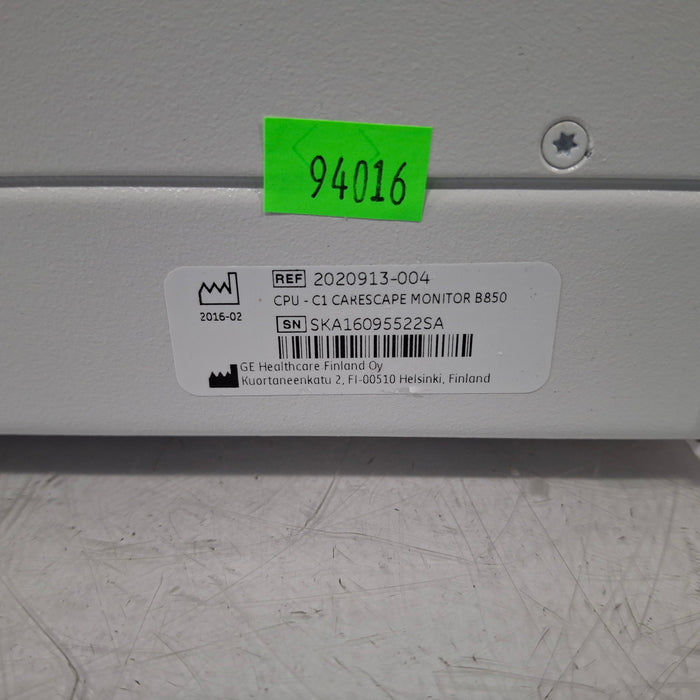 GE Healthcare Carescape B850 CPU Assy