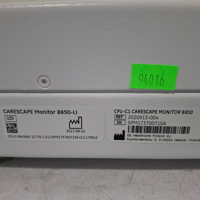 GE Healthcare Carescape B850 CPU Assy