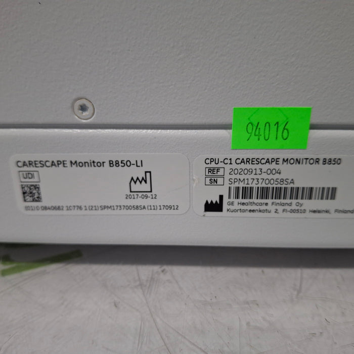 GE Healthcare Carescape B850 CPU Assy