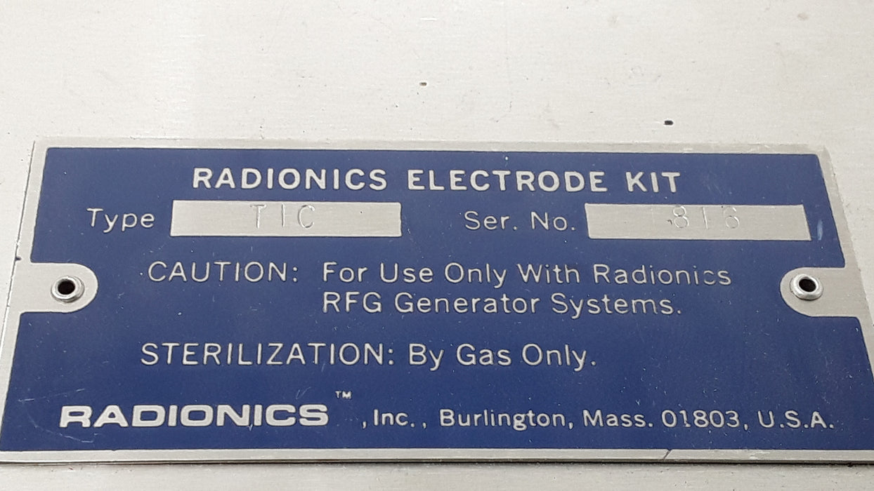 Radionics Surgical Electrode Kit