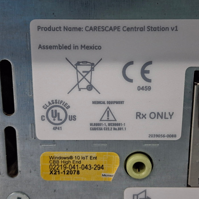 GE Healthcare MP100 CIC Carescape Central Station V1