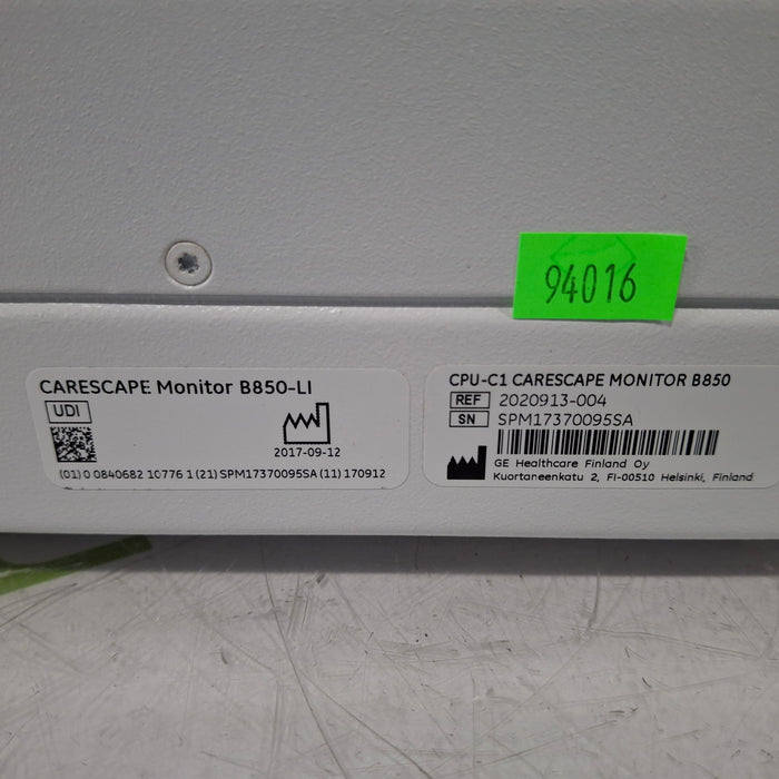 GE Healthcare Carescape B850 CPU Assy