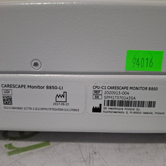 GE Healthcare Carescape B850 CPU Assy