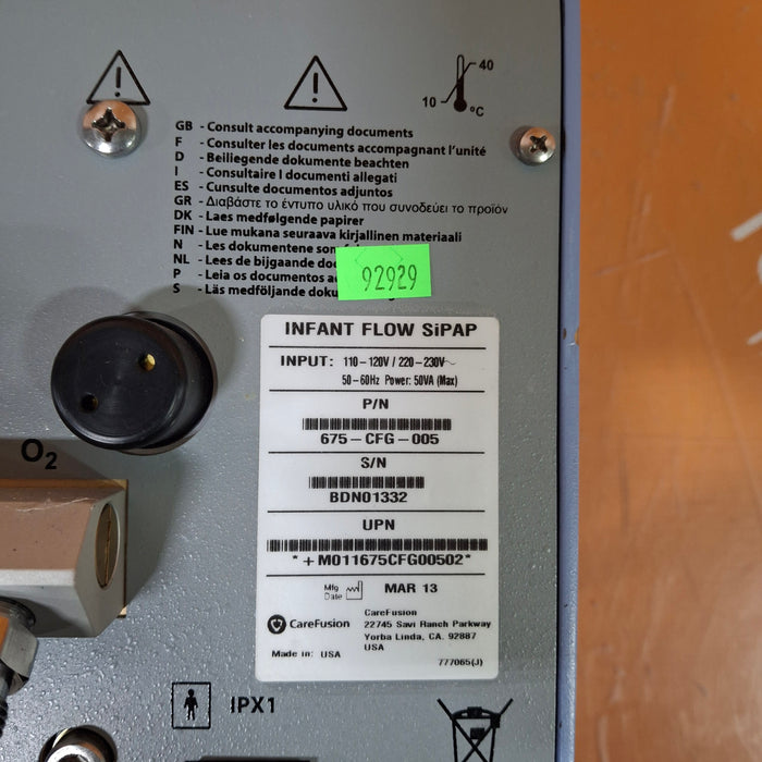 CareFusion Infant Flow SIPAP Ventilation System