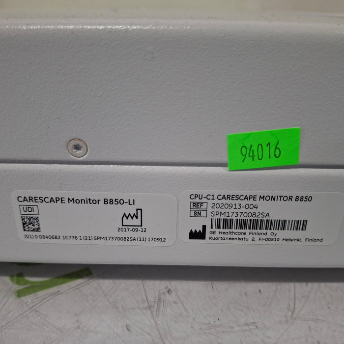 GE Healthcare Carescape B850 CPU Assy