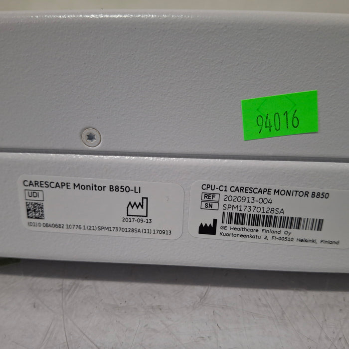 GE Healthcare Carescape B850 CPU Assy