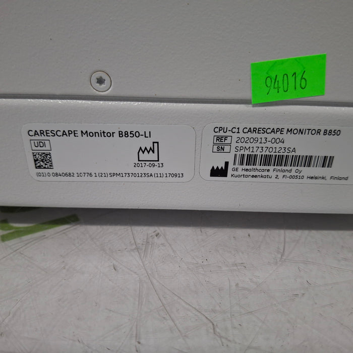 GE Healthcare Carescape B850 CPU Assy