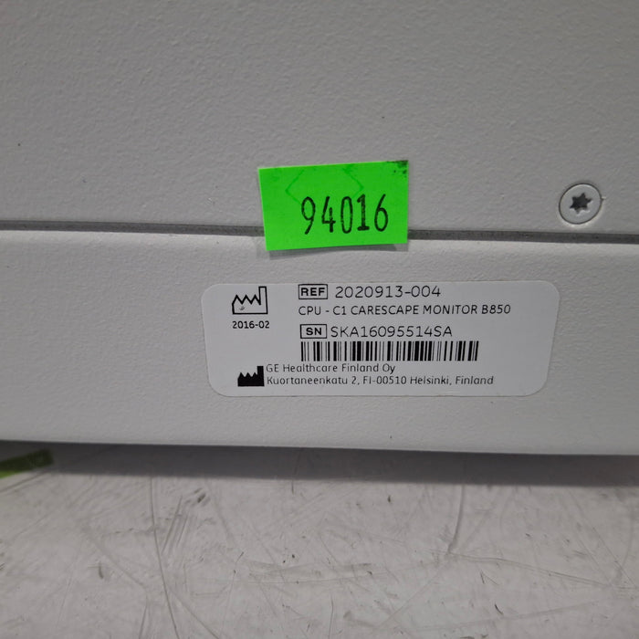 GE Healthcare Carescape B850 CPU Assy