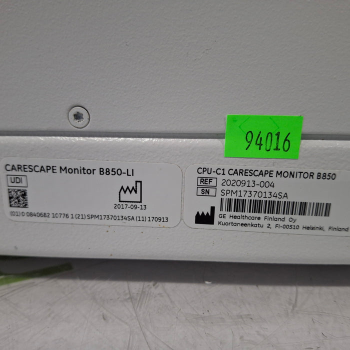 GE Healthcare Carescape B850 CPU Assy