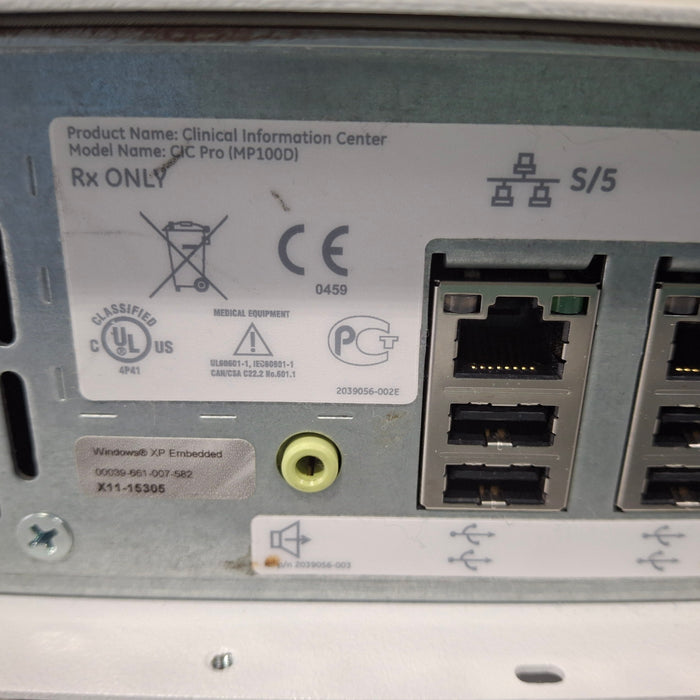 GE Healthcare MP100D CIC Pro Carescape Central Station