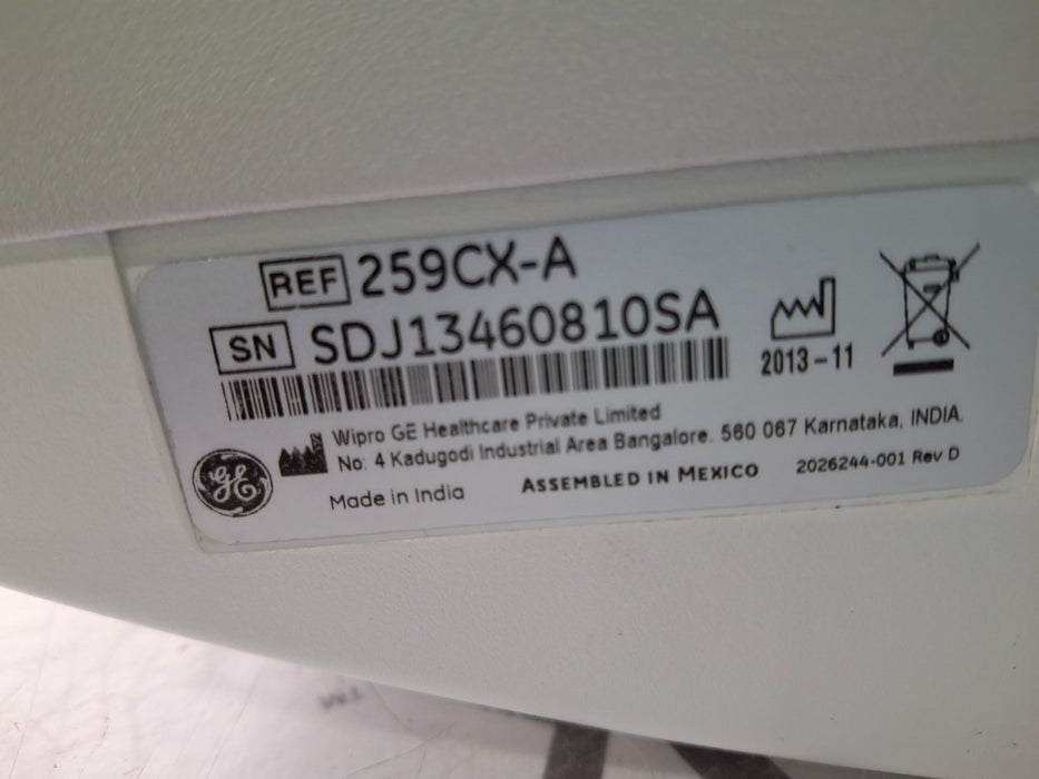 GE Healthcare Corometrics 250cx Series Model 259cx-a Fetal Monitor