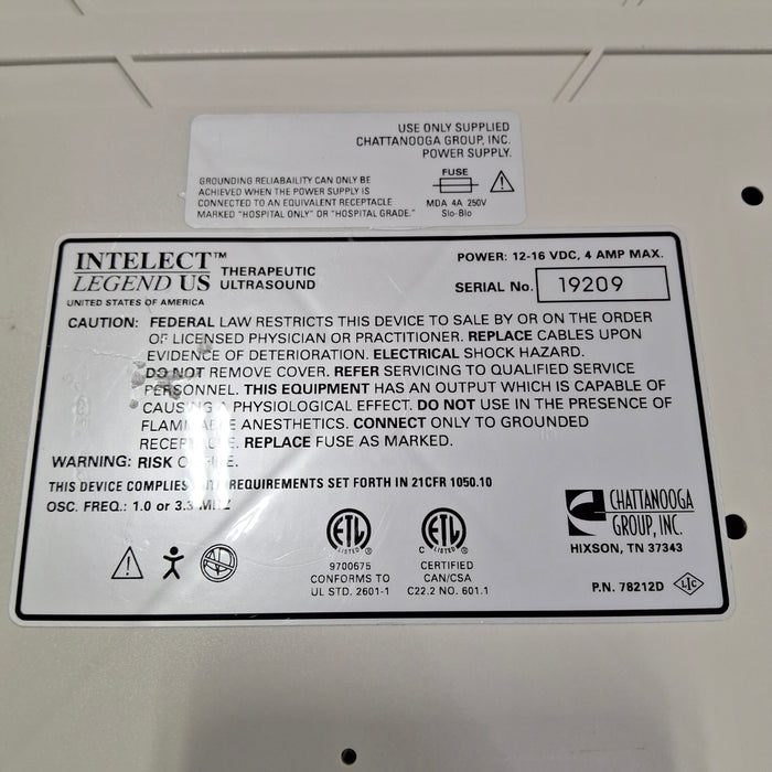 Chattanooga Group Intelect Legend US Therapeutic Ultrasound