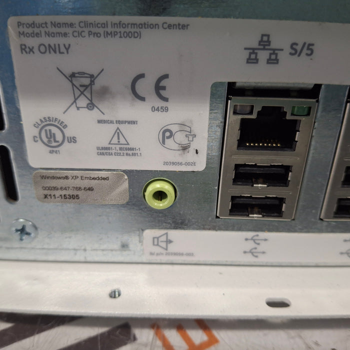 GE Healthcare MP100D CIC Pro Carescape Central Station