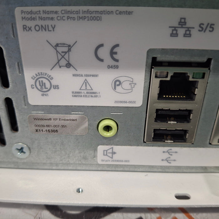 GE Healthcare MP100D CIC Pro Carescape Central Station