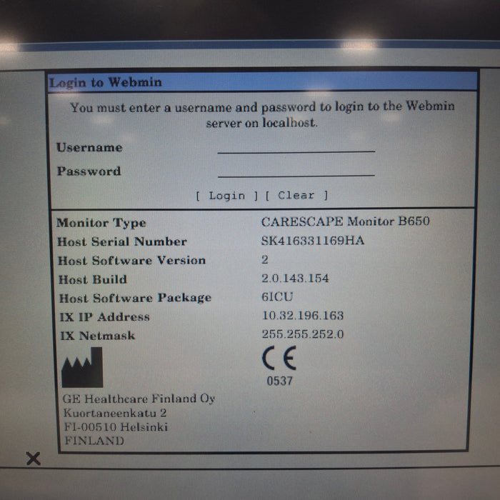 GE Healthcare GE Healthcare Carescape B650 Patient Monitor Patient Monitors reLink Medical